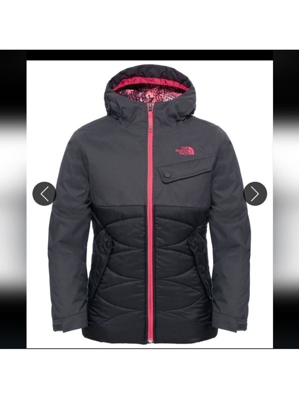 THE NORTH FACE | Carly Insulated Jacket in a grey and black Sz XS S